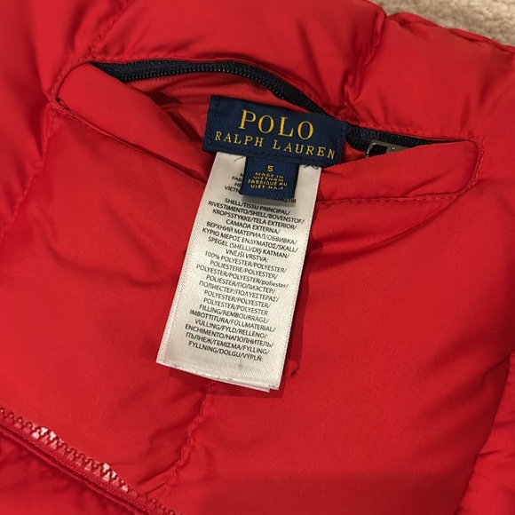 Polo, Ralph Lauren, reversible, puffer vest size 5 - Picture 5 of 7